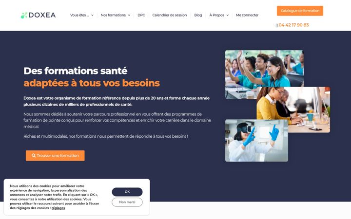 Screenshot of doxea.fr