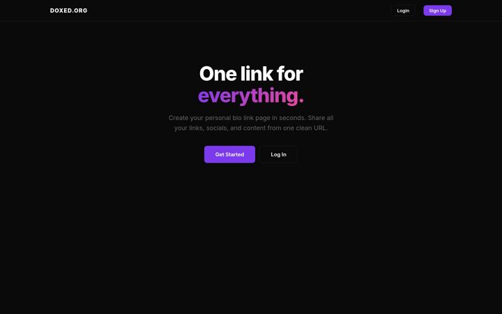 Screenshot of doxed.org
