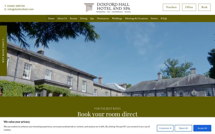 Screenshot of doxfordhall.com