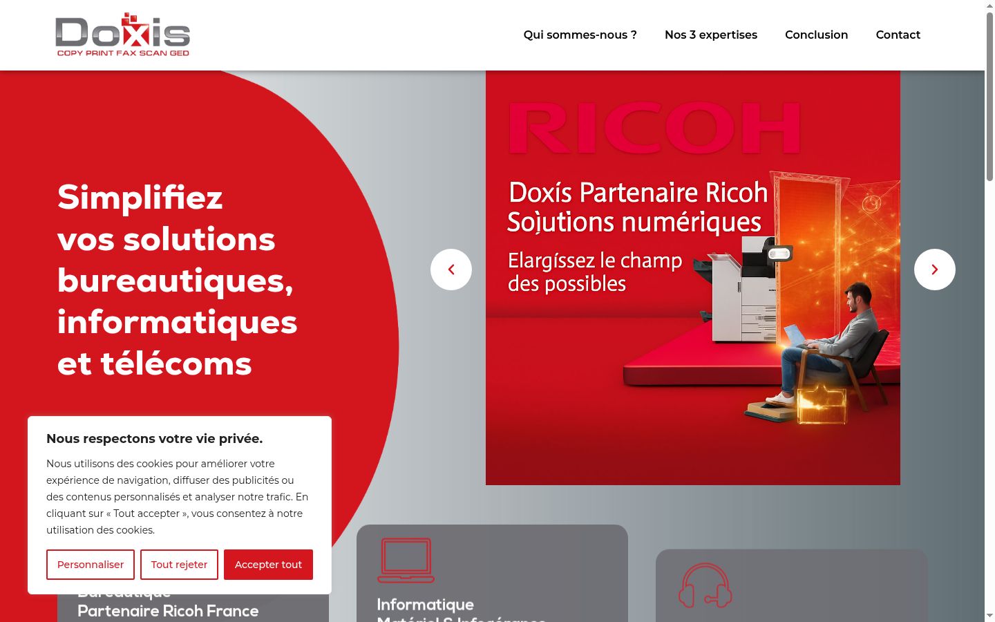 Screenshot tal-banner tal-kunsens muri qabel kwalunkwe interazzjoni