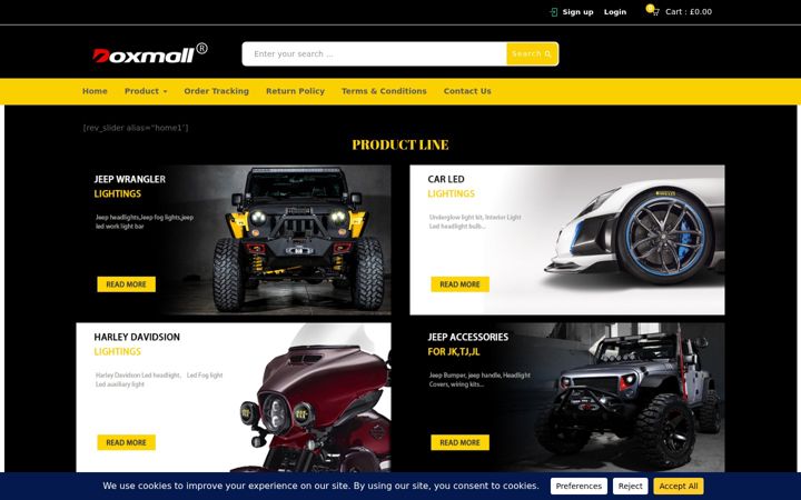 Screenshot of doxmall.co.uk