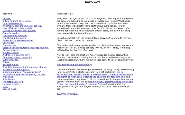 Screenshot of doxowox.org