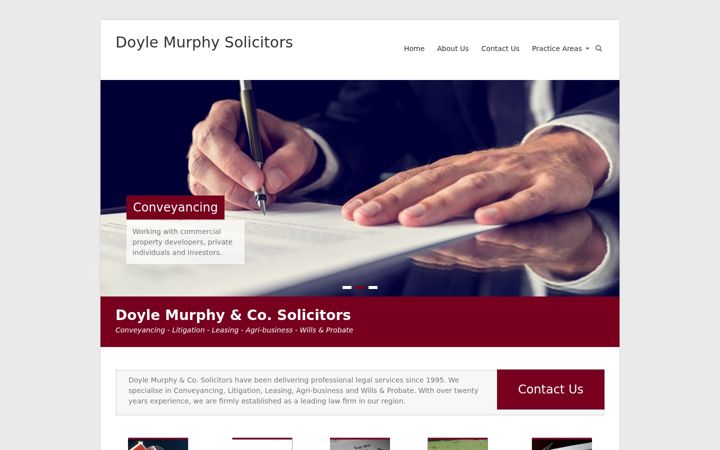 Screenshot ta' doylemurphysolicitors.ie