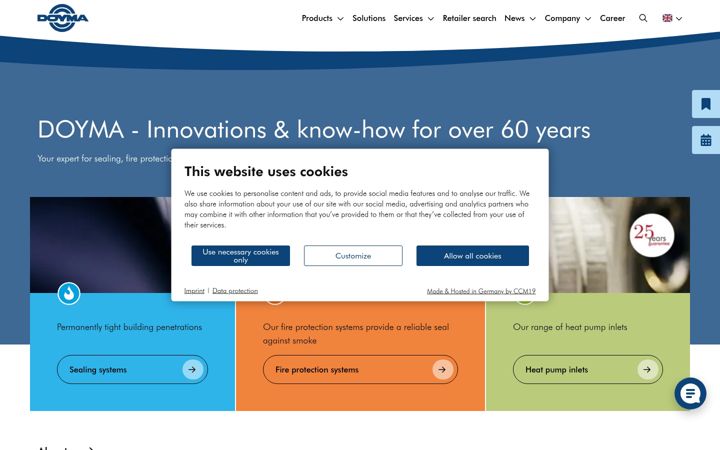 Screenshot ta' doyma.com