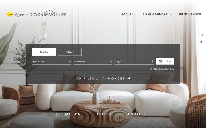 Captura de pantalla de doyon-immobilier.fr