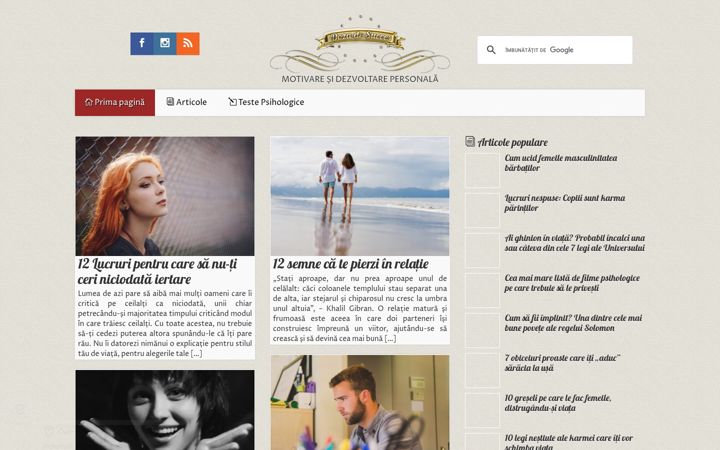 Screenshot of dozadesucces.ro
