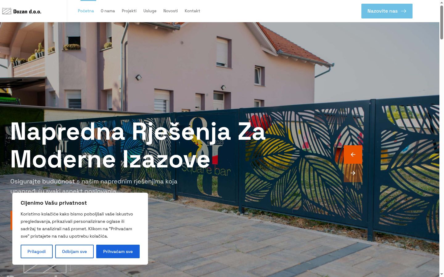 Képernyőkép a bármilyen interakció előtt megjelenő hozzájárulási bannerről