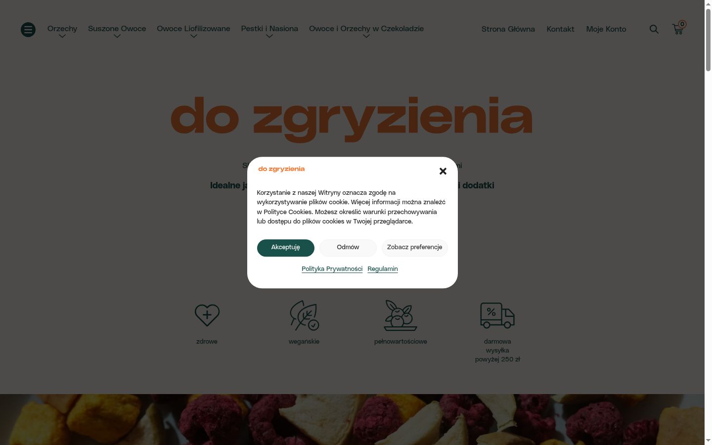 Screenshot van de toestemmingsbanner zoals getoond vóór enige interactie
