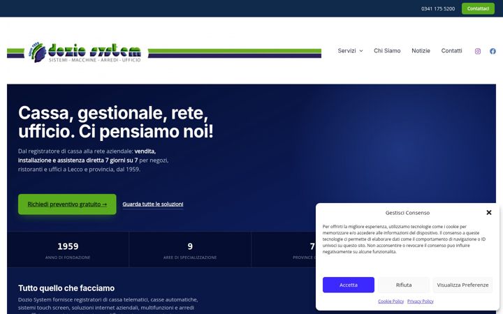 Screenshot of doziosystem.it