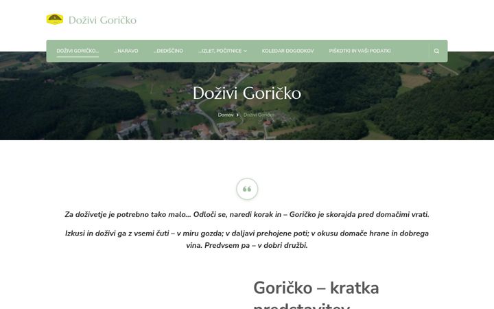 Screenshot ta' dozivi-goricko.si