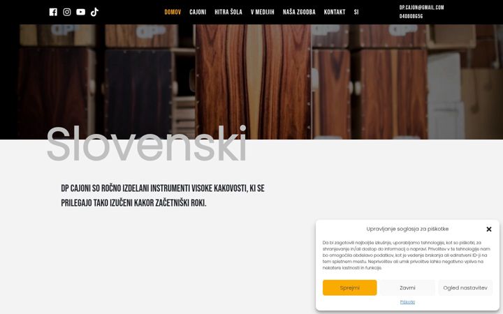 Screenshot of dp-cajon.com