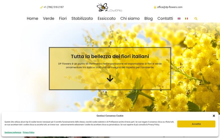 Screenshot of dp-flowers.com