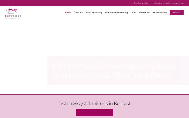 Skærmbillede af dp-immobilien-management.de