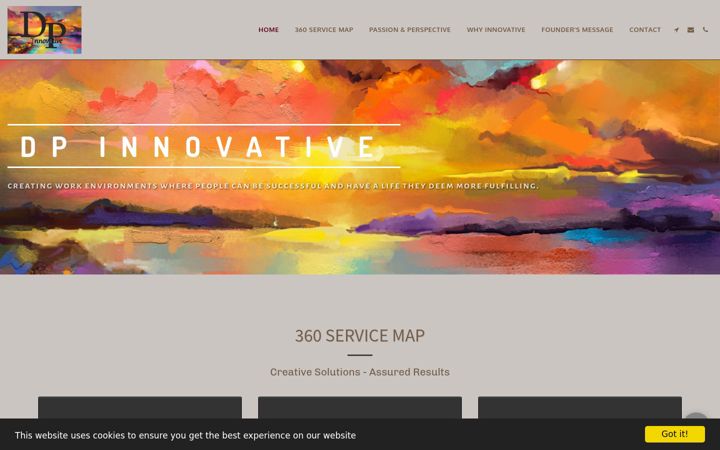Screenshot of dp-innovative.com