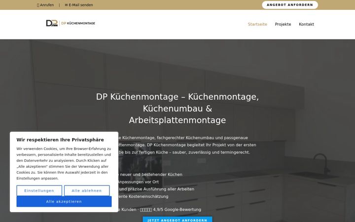 Skærmbillede af dp-kuechenmontage.de