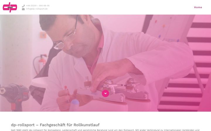Skærmbillede af dp-rollsport.de