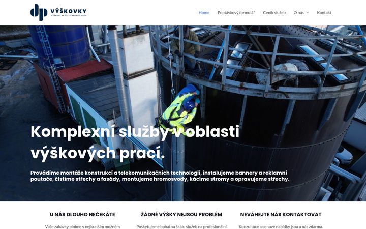 Skærmbillede af dp-vyskovky.cz