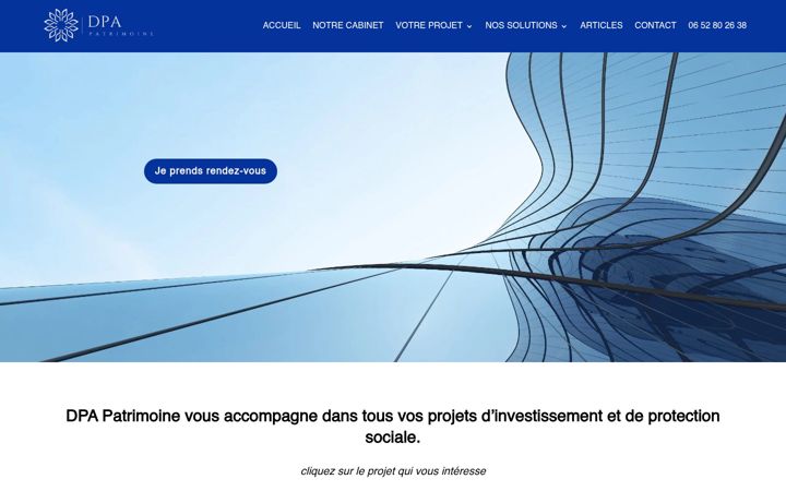 Captura de pantalla de dpa-patrimoine.fr