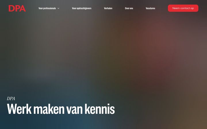 Screenshot of dpa.nl