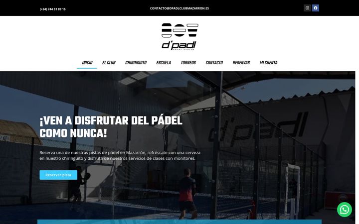 Screenshot of dpadlclubmazarron.es