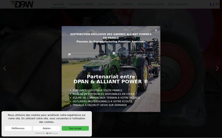 Captura de pantalla de dpan.fr