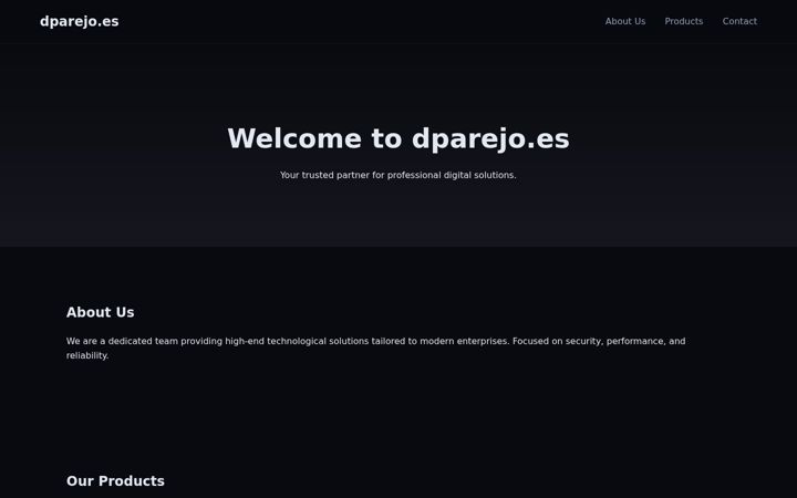 Screenshot of dparejo.es