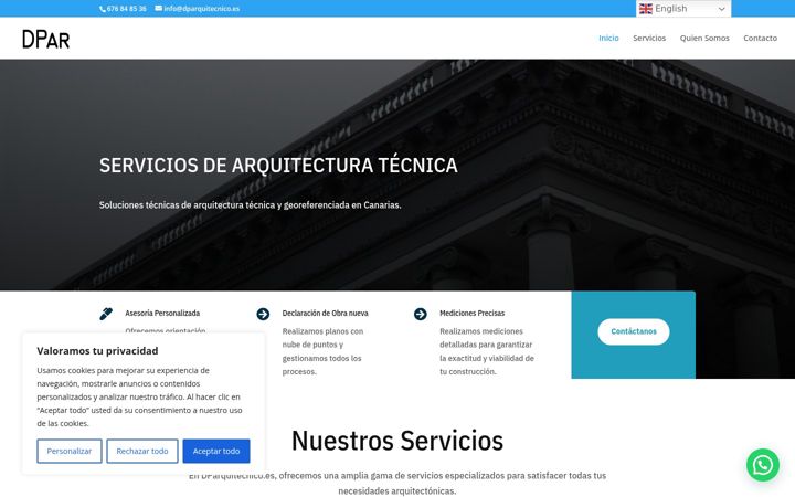 Screenshot of dparquitecnico.es