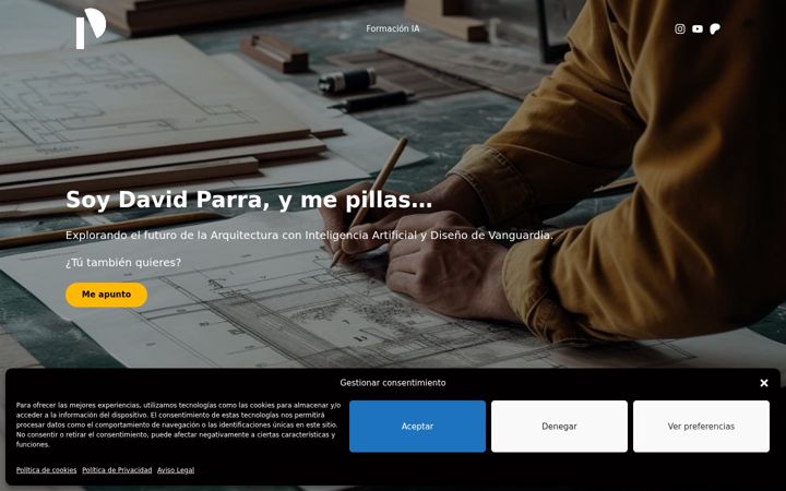 Screenshot of dparra.com