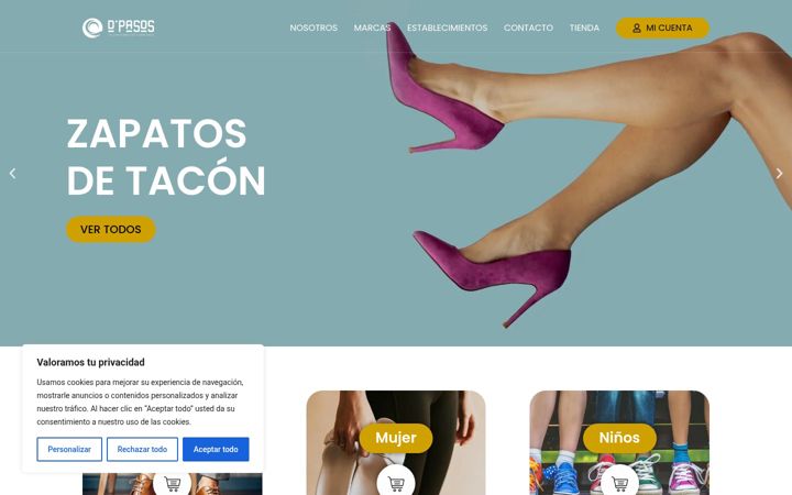 Screenshot of dpasos.net