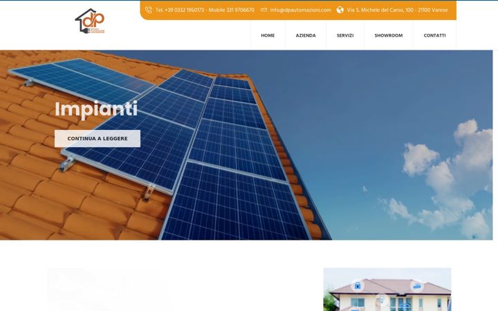 Screenshot of dpautomazioni.com