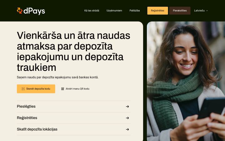 Screenshot van dpays.eu