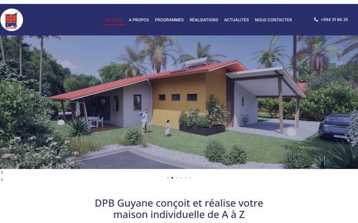 Captura de pantalla de dpbguyane.fr