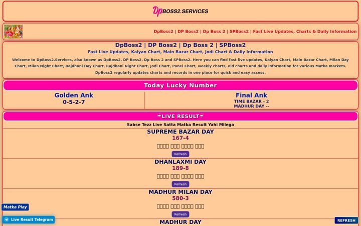 Screenshot of dpboss2.services