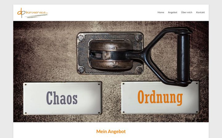Snímek obrazovky dpbueroservice.at