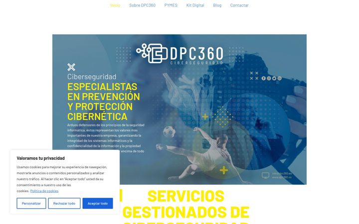 Screenshot of dpc360.es