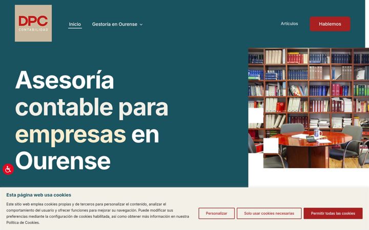 Screenshot of dpcconta.com
