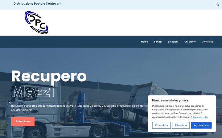 Screenshot of dpcdistribuzione.it
