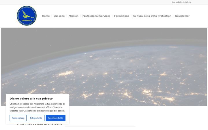 Screenshot van dpcore.eu