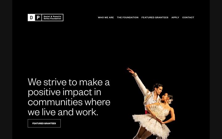 Screenshot of dpdevosfoundation.org