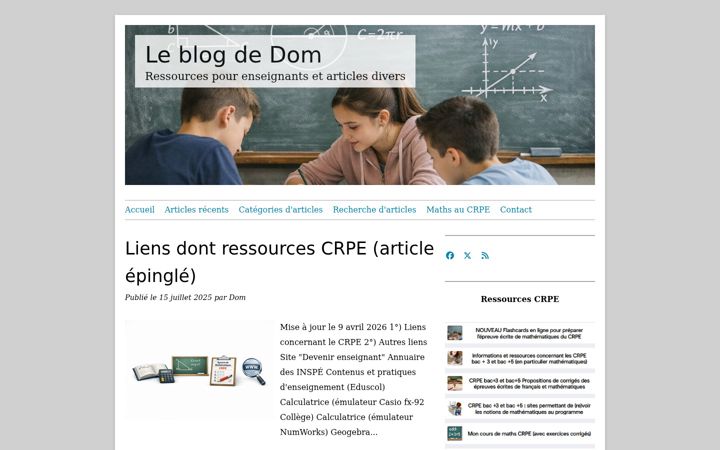 Screenshot of dpernoux.net