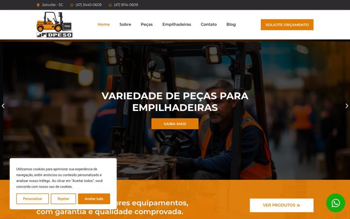 Screenshot van dpesopecas.com.br