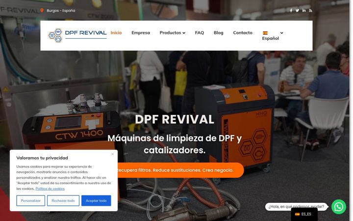 Screenshot of dpf-revival.com