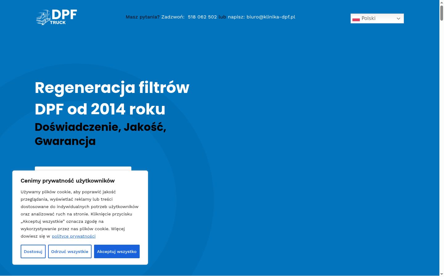 Snimka zaslona bannera za privolu prikazanog prije bilo kakve interakcije