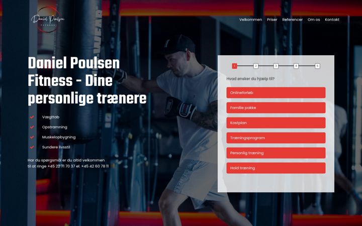 Screenshot of dpfitness.dk