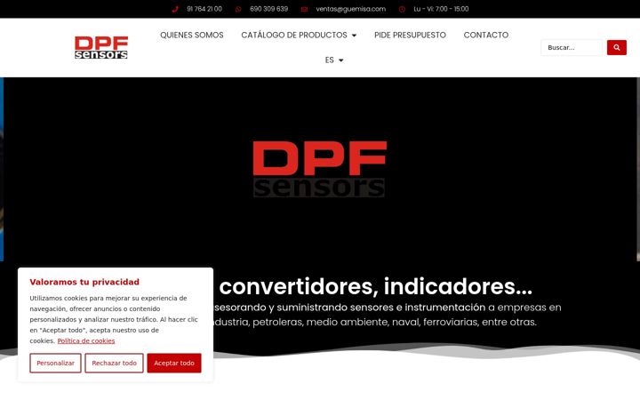 Screenshot of dpfsensors.com
