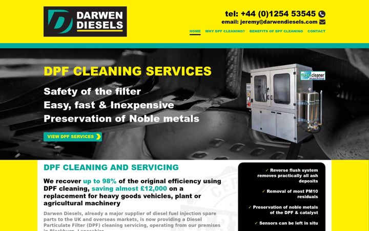 Screenshot of dpfservicing.co.uk