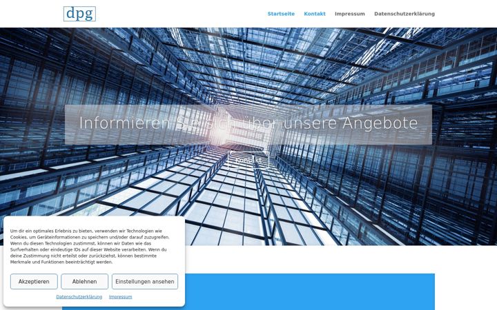 Screenshot of dpg-immobilien.de