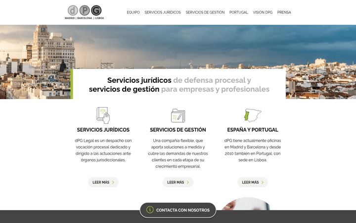 Screenshot of dpglegal.es