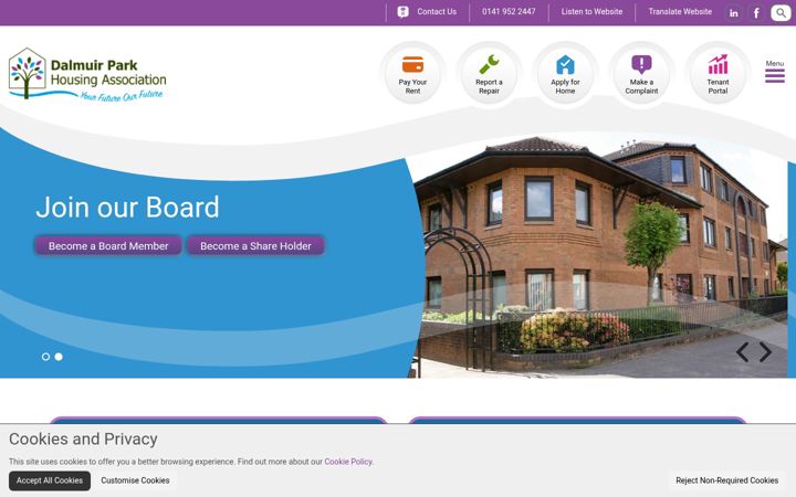 Screenshot of dpha.org