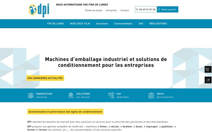 Ekrano kopija dpi-emballages.fr
